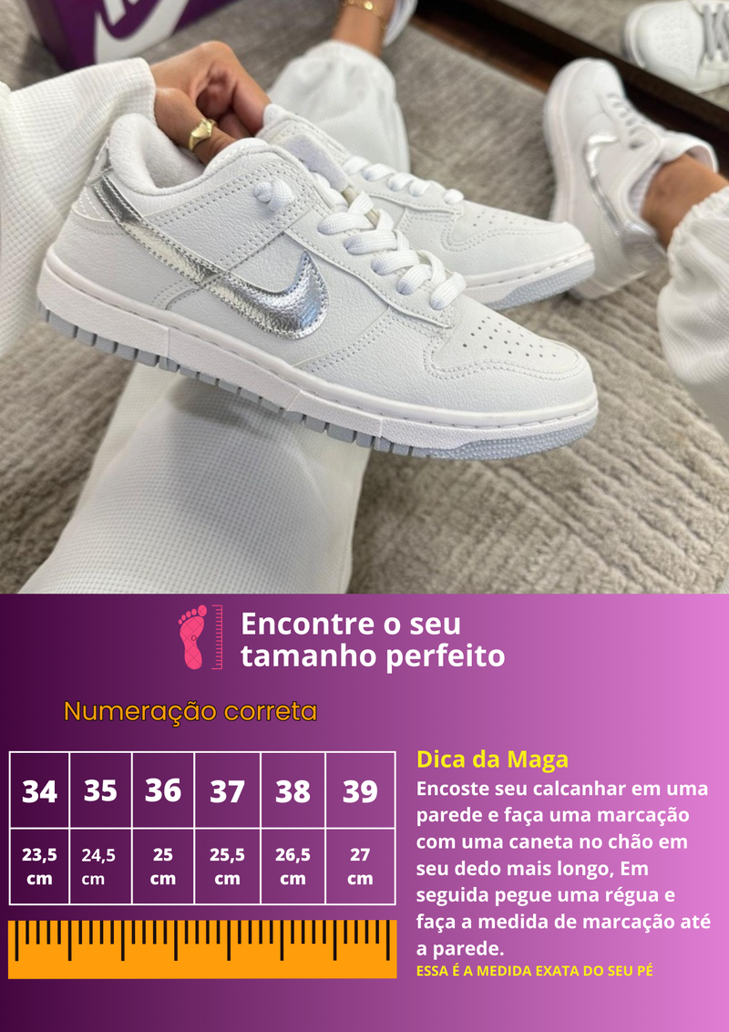 Nike Dunk Low Feminino - BEGE - ROSE